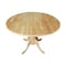 International Concepts Round 42 in Round Dual Drop Leaf Pedestal Table, Natural, 42 W, 42 L, 29.5 in H, Wood, Natural T01-42DP - alternate 10